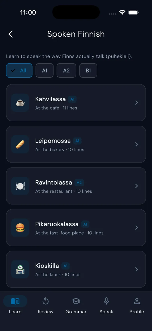 Spoken Finnish — puhekieli