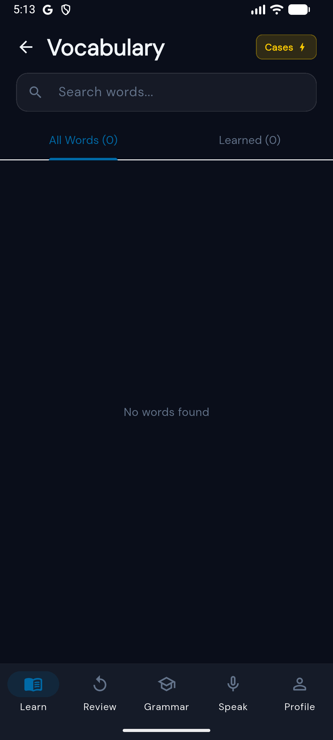 Word list